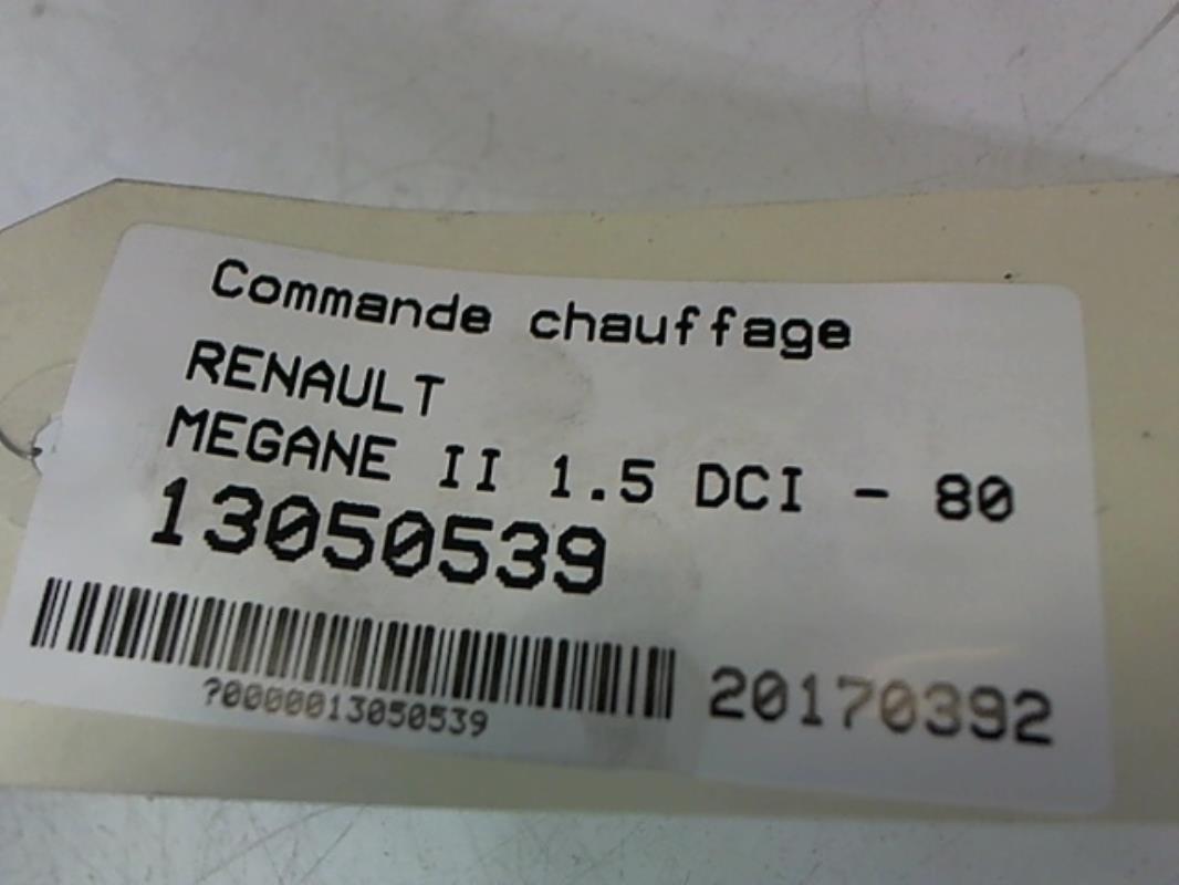 Image Commande chauffage - RENAULT MEGANE 2