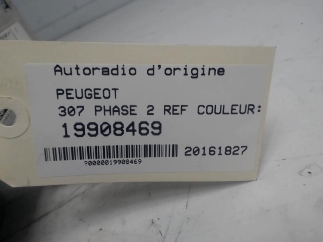 Autoradio origine PEUGEOT 307 phase 2 référence 1614201480
