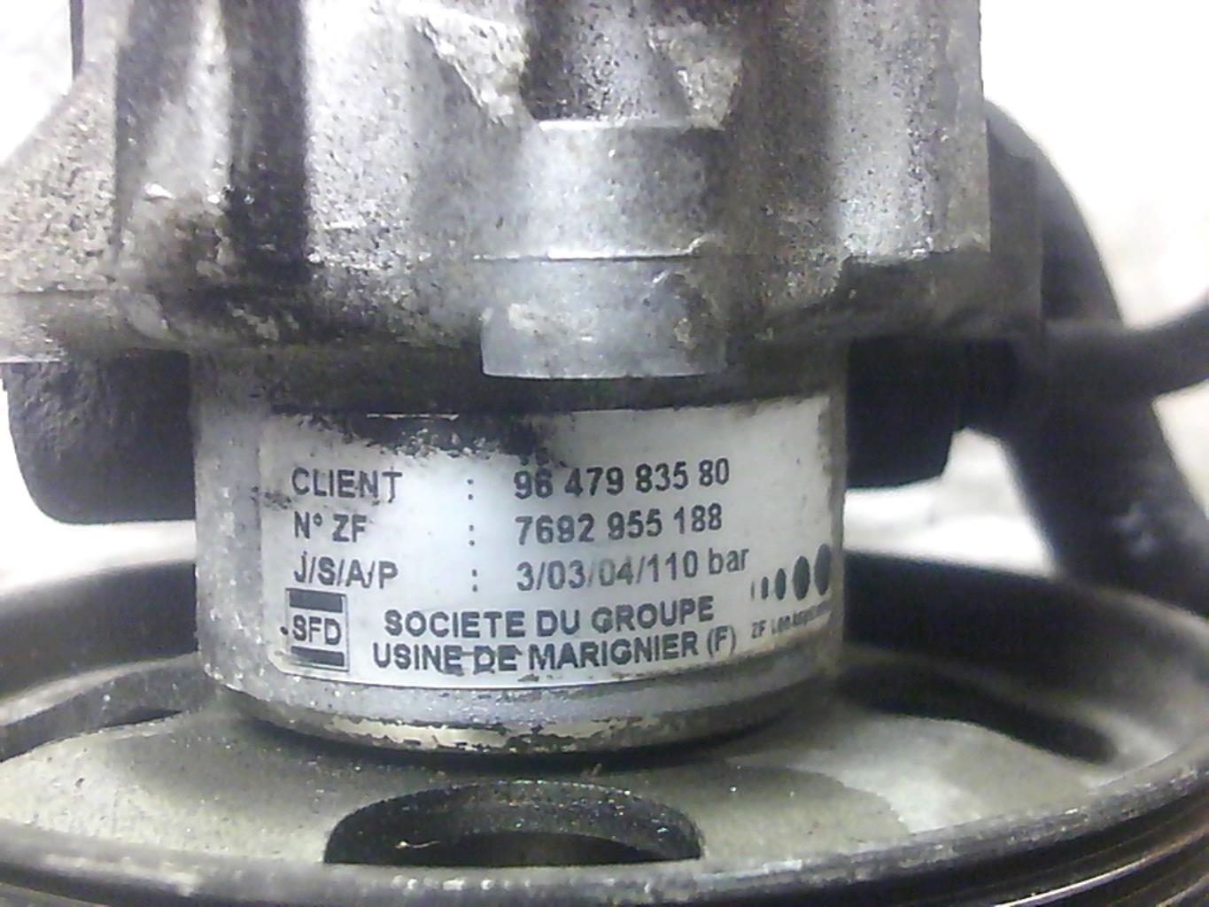 Pompe de direction PEUGEOT 807 (06/2002 => 12/2014)