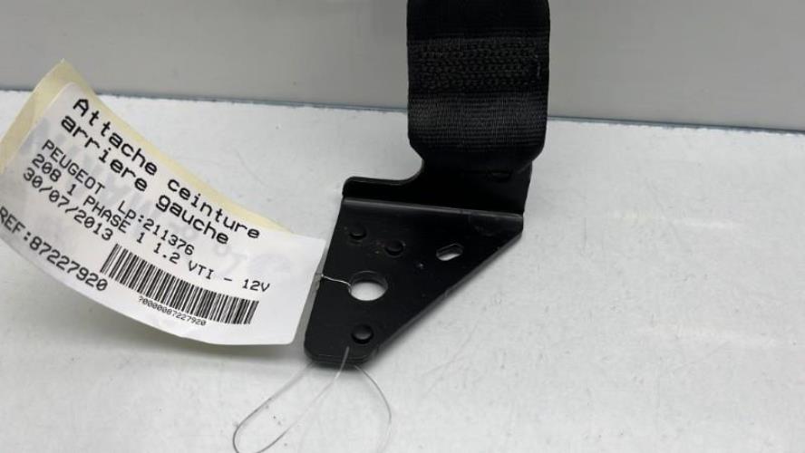 Attache ceinture arriere gauche PEUGEOT 208 1 PHASE 1 (03/2012 => 04/2015)