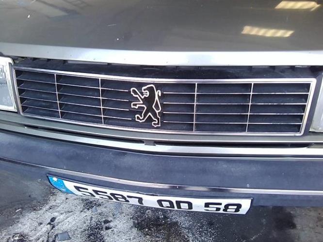 GRILLE DE CALANDRE plastique noir lion chromé PEUGEOT 305 jusqu'à