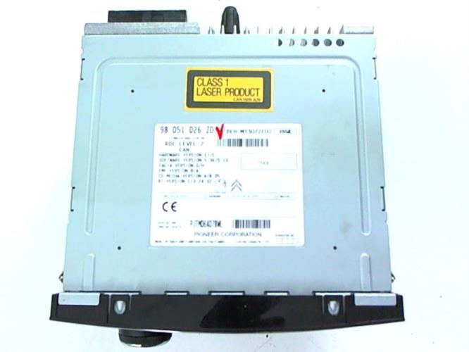 Radio Cd Mp3 Peugeot 208 98030741ZD DEH-M1007ZC Pioneer - Acheter  maintenant!