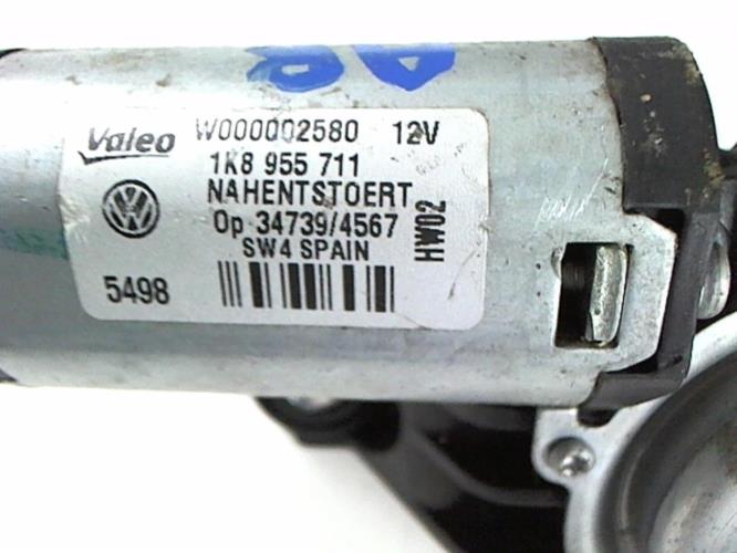 Moteur essuie glace arriere VOLKSWAGEN SCIROCCO 3 PHASE 1 COUPE Essence