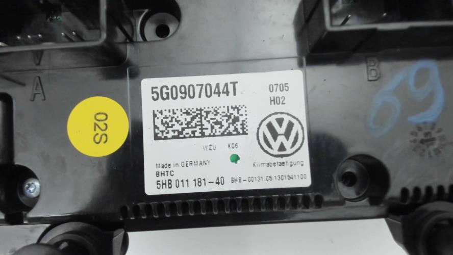 Image Commande chauffage - VOLKSWAGEN GOLF 7