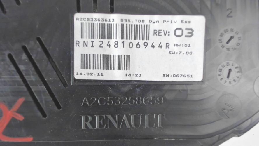 Image Compteur - RENAULT MEGANE 3