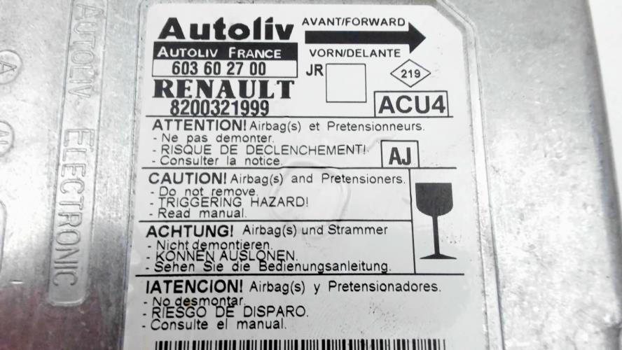 Image Boitier air bag - RENAULT SCENIC 2