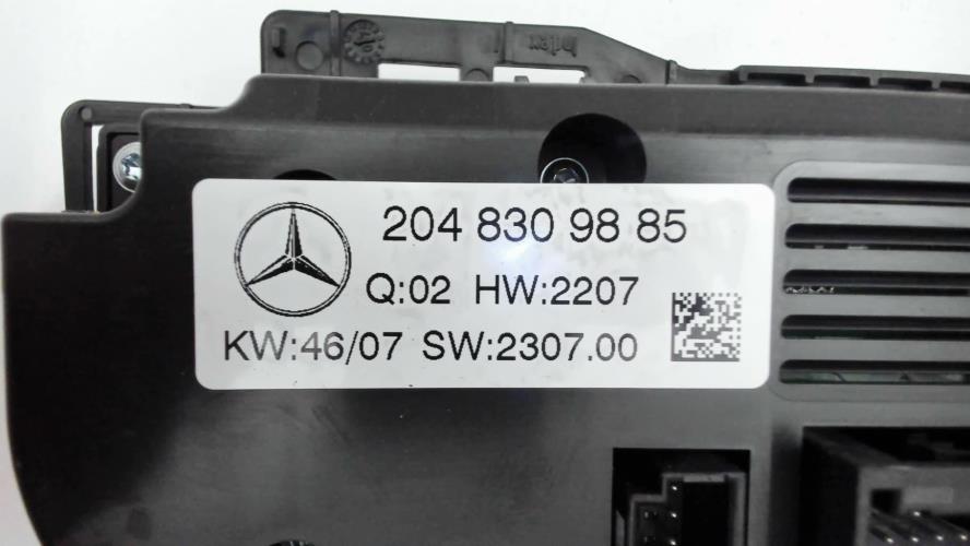 Image Commande chauffage - MERCEDES CLASSE C 204