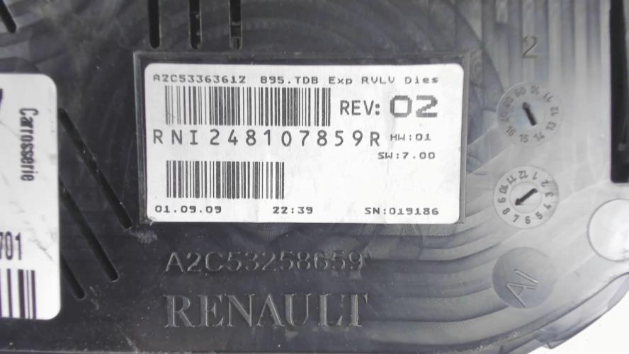 Image Compteur - RENAULT MEGANE 3