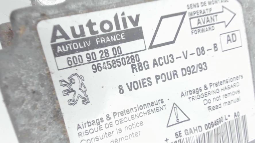 Image Boitier air bag - PEUGEOT 406