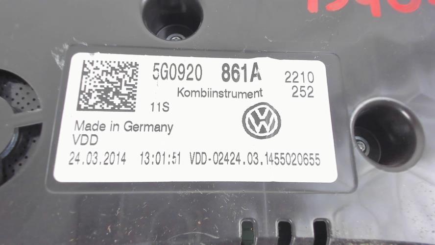 Image Compteur - VOLKSWAGEN GOLF 7