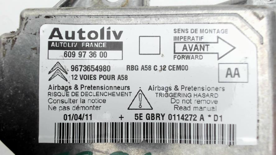 Image Boitier air bag - CITROEN C3 PICASSO