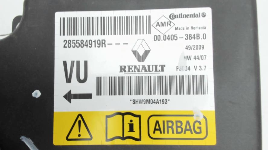 Image Boitier air bag - RENAULT GRAND SCENIC 3