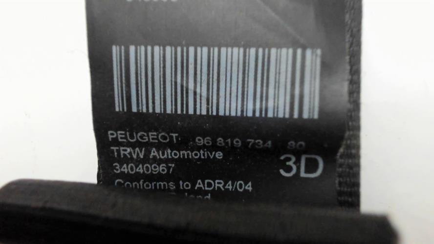 Image Ceinture arriere droite troisieme ligne - PEUGEOT 5008 1