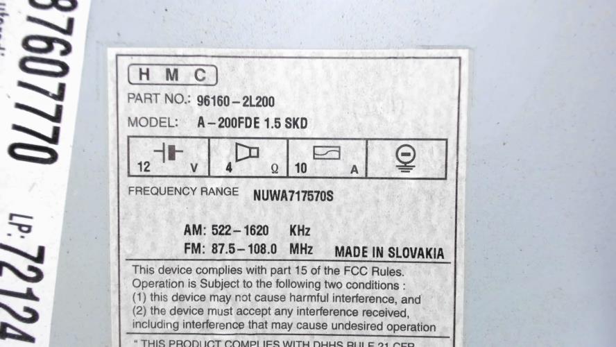 Image Autoradio - HYUNDAI I 30 1