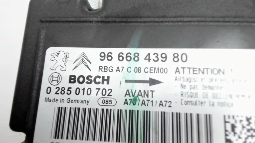 Image Boitier air bag - PEUGEOT 207