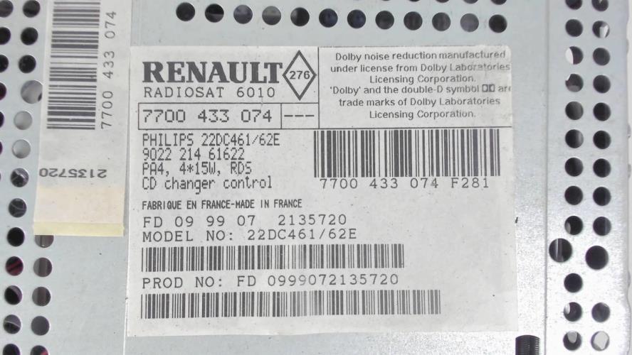 Image Autoradio - RENAULT CLIO 2