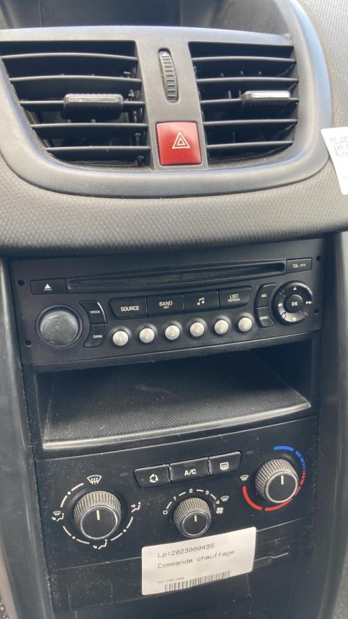 PIECES D'OCCASION GARANTIE : AUTORADIO PEUGEOT 207 2007